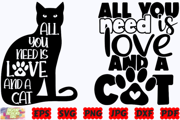 All You Need is Love and a Cat SVG Review