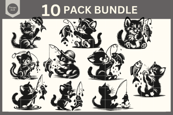 Cat SVG Bundle for Embroidery Projects