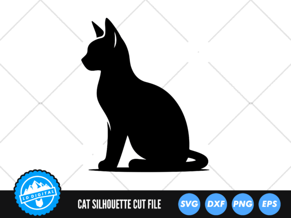 Cat SVG Files Kitten Silhouette Review