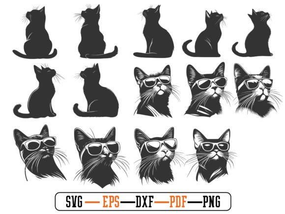 Cat Svg Vector Silhouette Bundle File Review
