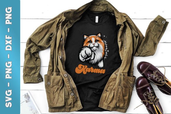 Cat with Paw Karma Cat SVG Review