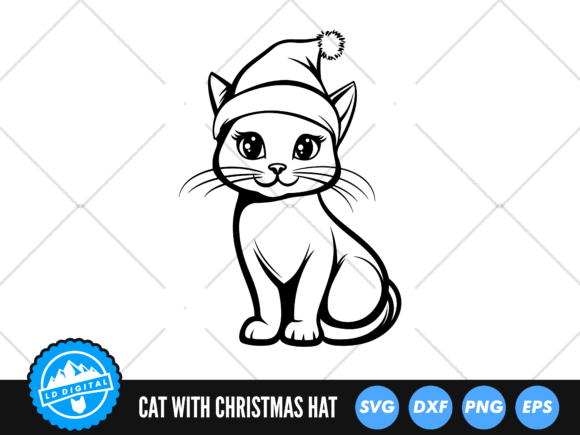 Christmas Cat SVG Festive Cat SVG Review