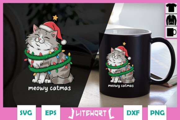 Christmas Cat Tree Happy Cat SVG Review
