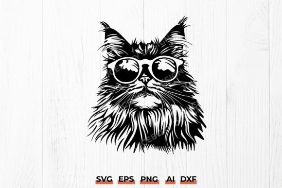Cool Hipster Maine Coon Cat SVG Review