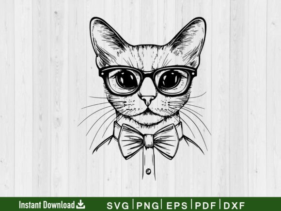 Cute Cat SVG File for Embroidery Projects