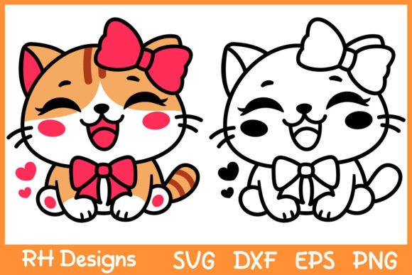 Cute Cat SVG for Embroidery Projects