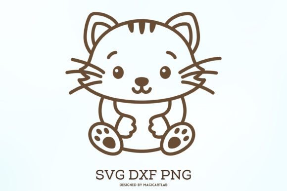Cute Cat Svg for Embroidery Projects