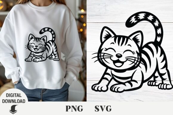 Cute Cat Svg for Embroidery Projects