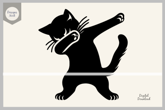 Dabbing Cat SVG Clipart Silhouette DXF Review
