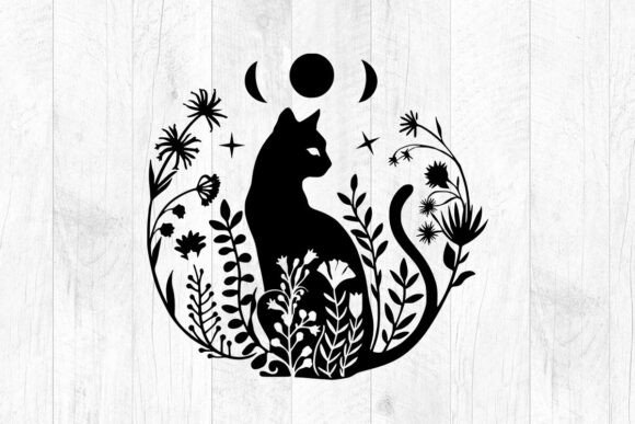 Floral Cat Svg and Moon Cat Svg Review for Embroidery Projects