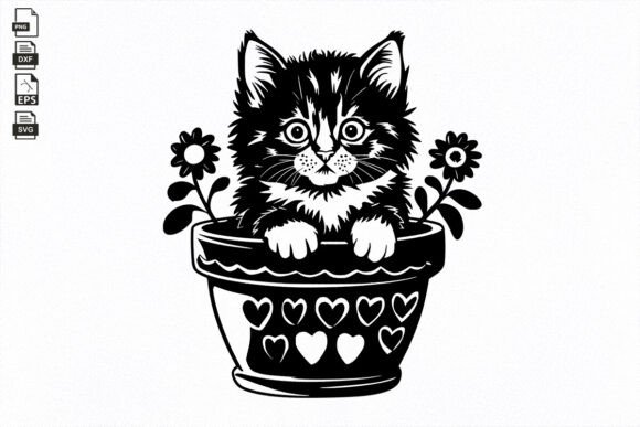 Flower Pot Kitten Embroidery Design Review