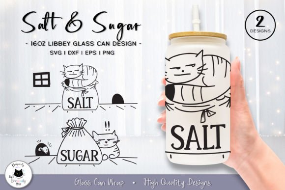 Funny Cat Glass Can Wraps SVG File Review