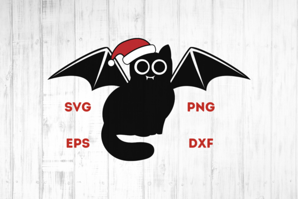 Gothic Christmas Santa Black Cat SVG Review