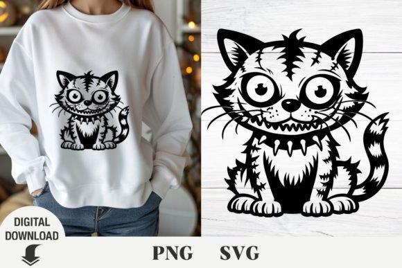 Halloween Zombie Cat Svg Design Review