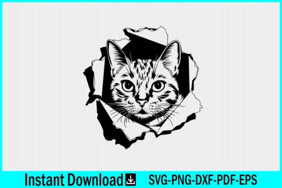 Kitty on the Wall SVG Peeking Cat SVG Review