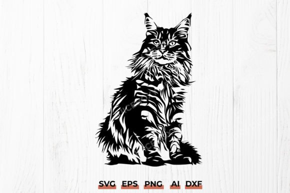 Maine Coon Cat SVG Design Review