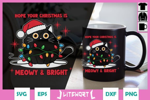 Meowy and Bright Christmas Cat SVG Review