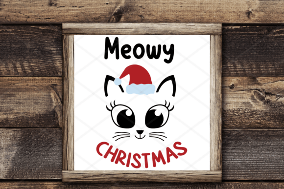 Meowy Christmas Cute Santa Cat SVG Review