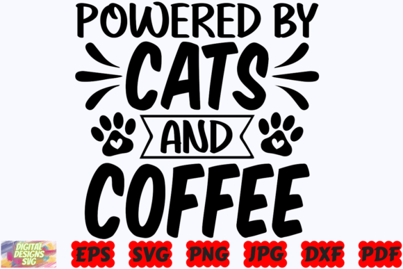 Powered Cats and Coffee SVG Cat SVG Review