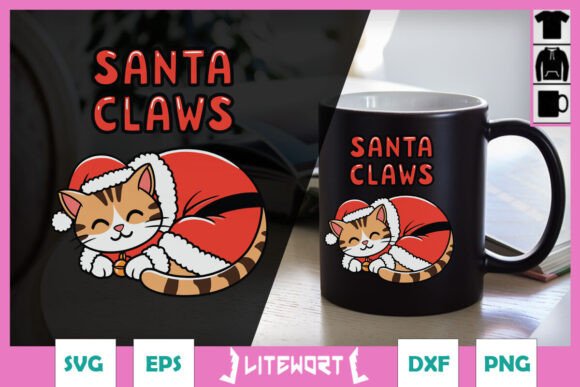 Santa Claws Merry Christmas Cat SVG Review