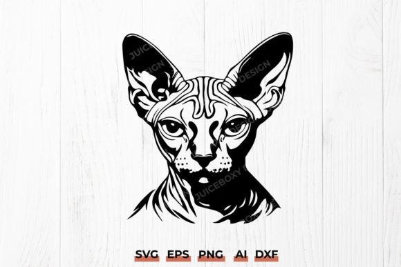 Sphynx Cat SVG for Embroidery Projects